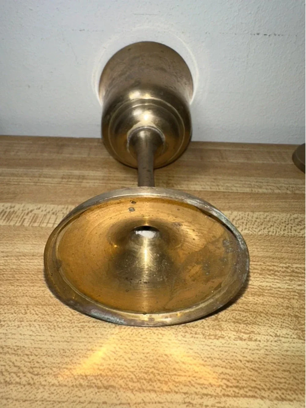 Vintage Etched Brass Wine Goblets/Chalices Set of 4
